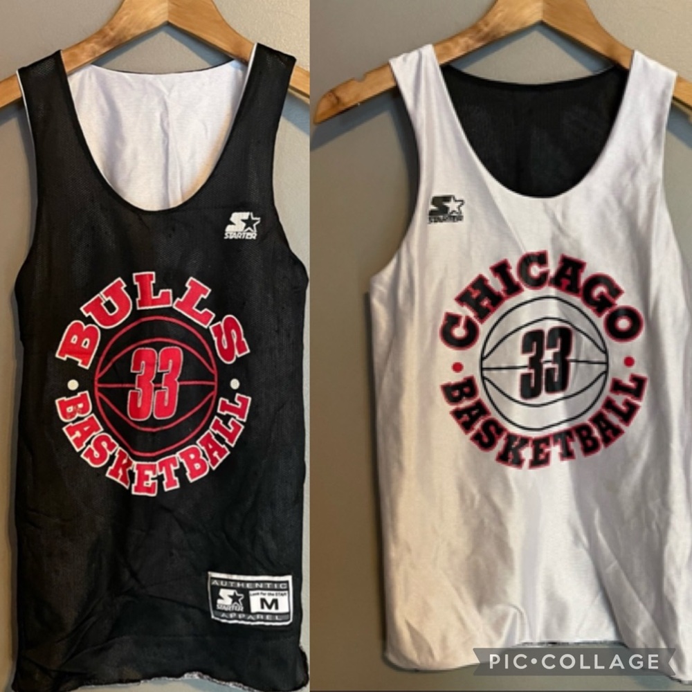 Vintage Bulls Starter Jersey #33